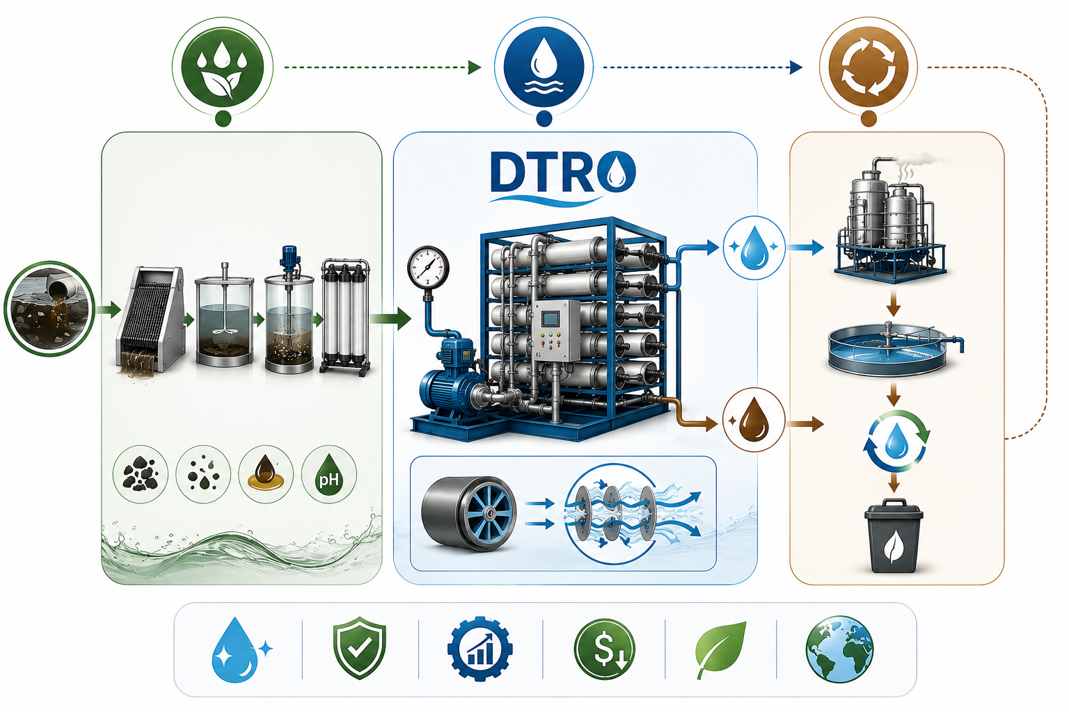 Công Nghệ DTRO Xử Lý Nước Rỉ Rác: Nguyên Lý Hoạt Động, Ưu Điểm Và Ứng Dụng Thực Tế